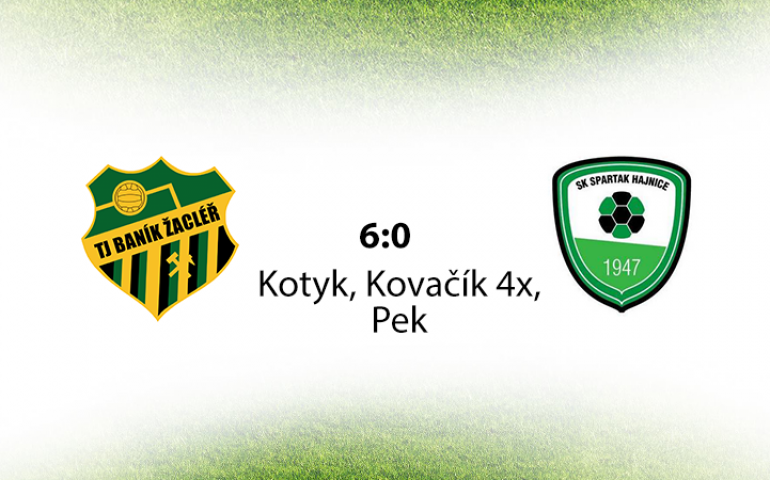 Baník Žacléř - Hajnice (4:0) 6:0