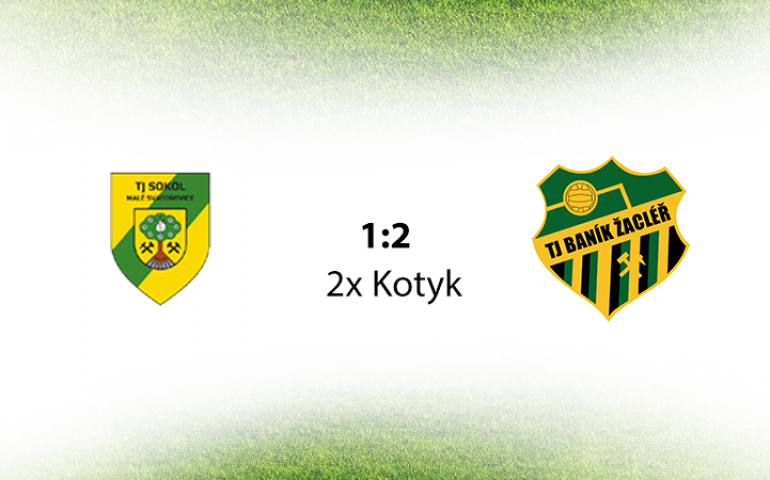 TJ Sokol Malé Svatoňovice - Baník Žacléř (0:2) 1:2