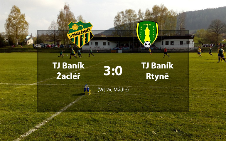TJ Baník Žacléř A - TJ Baník Rtyně v Pod. 3:0 (1:0)