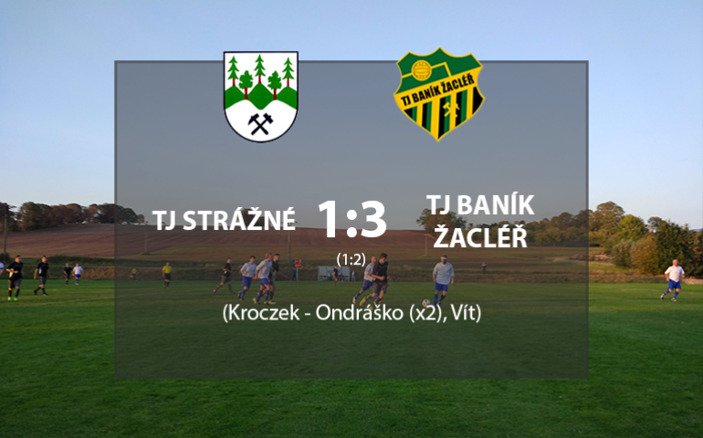 TJ Strážné - TJ Baník Žacléř 1:3 (1:2)