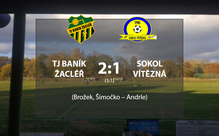 TJ Baník Žacléř A - Sokol Vítězná 2:1 (1:1)